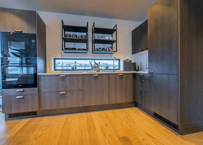 Апартаменты Northern Light - Nyholmen Luxury Penthouse A Тромсё